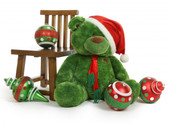 30 in Green Christmas Plush Teddy bear