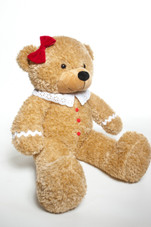 Unique one of a kind Gingerbread Teddy Bear for Christmas Present