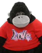 Valentine\'s Day Stuffed Animal Gorilla with Love T-shirt