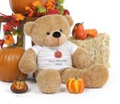 Happy Halloween 24in Giant Amber Teddy Bear