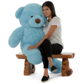 Big Blue Teddy Bear Sammy Chubs 48in