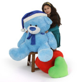 Blue 4 ft Teddy Bear Christmas Gift