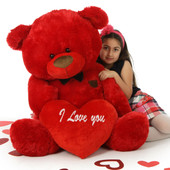 48in Red Valentine’s Day Teddy Bear Randy Shags is the perfect gift!