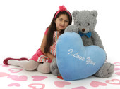 Sugar Woolly Tubs 32in or 42in Valentine’s Day Teddy Bear