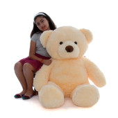 48in Smiley Chubs Giant Vanilla Cream Teddy Bear