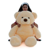 48in Smiley Chubs Giant plush for hugging, with a huge tubby body with a cute little tail