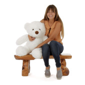 30in White Sprinkle Chubs Giant Teddy Bear