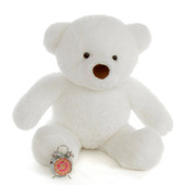 Sprinkle Chubs White Adorable Teddy Bear 3Ft (Clock NOT included)