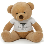 48in Personalized Chubs Amber Graduation Bear