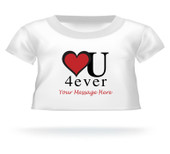 Heart U Forever Personalized Teddy Bear Tshirt