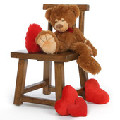 24'' Chester mitten Big Valentines day Teddy bear