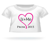 U+Me Prom 2015 Giant Teddy Bear Pink Heart  T-shirt