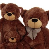 Adorable Brown Bears Set Of three Gift Huge Family Giant Teddy