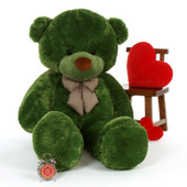 6ft Green lucky teddy Life Size bear cuddly Giant and biggest cuddles bear
