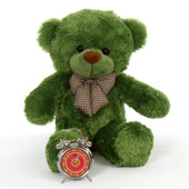 2 feet 6 inches Green lucky cuddles snuggly soft beautiful cute teddy bear