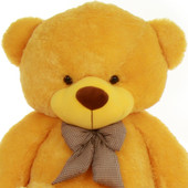 6ft Life Size Yellow Teddy Bear Daisy Cuddles Giant Teddy Adorable and Huggable