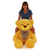 48in Life Size biggest Yellow Teddy Bear Cuddles Giant Teddy