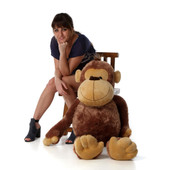 46in Life Size soft Stuffed Mocha Monkey Sweet Sally Sue from Giant Teddy brand