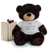 Personalized Graduation 60in Chocolate Brown Teddy Bear