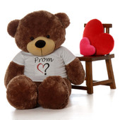 Life Size 5ft Ask a Date To Prom Teddy Bear Sunny Cuddles Mocha Fur