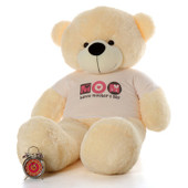 60in Happy Mother’s Day teddy bear vanilla cream Cozy Cuddles
