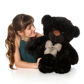Oversized Black Teddy Bear Juju Cuddles 30in
