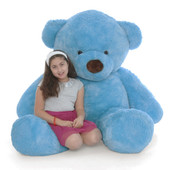 Big Blue Teddy Bear Sammy Chubs 72in