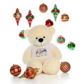 60in Vanilla Cozy Cuddles Holidays Giant Teddy Bear