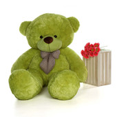 6ft Lime Green Huge Teddy Bear Ace Cuddles