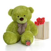 60in Lime Green Huge and Soft Ace Cuddles Teddy Bear