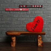 Love Red Heart Pillow