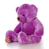 48in Purple Lila Chubs Life Size Giant Teddy Bear
