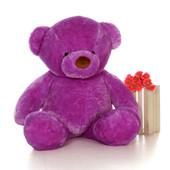 Biggest 6ft Size Lila Chubs Purple Teddy Bear