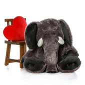 48in Life Size Grey Stuffed Elephant