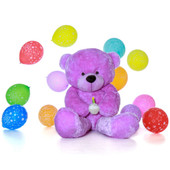 6 Foot Giant Purple Teddy Bear - Birthday Present
