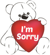 I'm Sorry Teddy Bear T-shirt