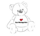 Heart Stamp T-shirt for Teddy Bear