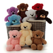 Giant Teddy Brand Cuddles Family Teddy Bears with Personalized Rose and T-shirts option