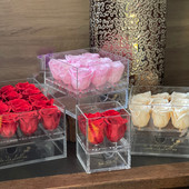 Long Lasting Preserved Roses in Acrylic Box from Studio De La Rose