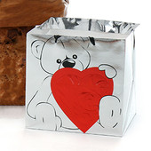 Teddy Bear and Rose Package in Gift Bag