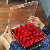 Charming Contemporary Gift Box with Signature Forever Red