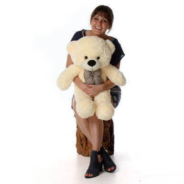 Cozy Cuddles Soft and Huggable Plush Cream Teddy Bear 38in