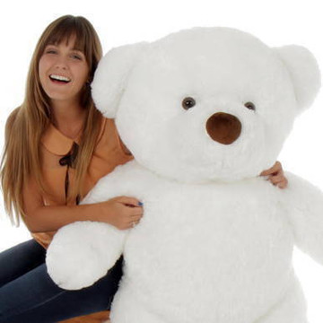 48in Sprinkle Chubs Giant White Teddy Bear