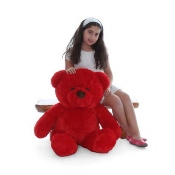 38in Plush Big Riley Red Chubs Huggable Teddy Bear Toy