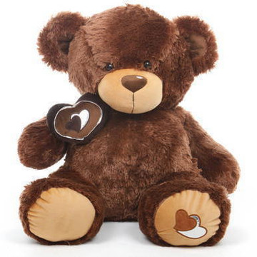 Sweetie Pie Big Love hazelnut brown teddy bear 30in