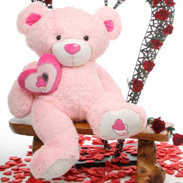 Cutie Pie Big Love pink teddy bear 42in