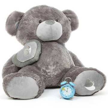 Snuggle Pie Big Love silver teddy bear 47in