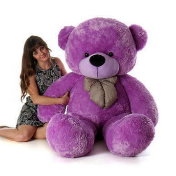 6ft Huggable Supper Soft Purple Giant Teddy Brand Gift