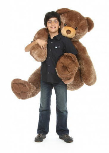Sweetie Tubs Extra Cuddly and Giant Mocha Brown Teddy Bear 52 inch
