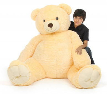 Tiny Tubs Extra Cuddly Huge Vanilla Cream Teddy Bear 65 inches
